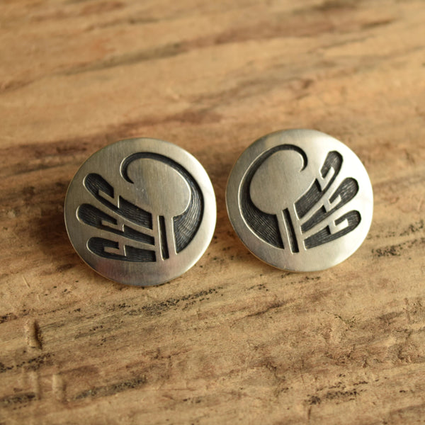 Large Hopi Disc Earrings